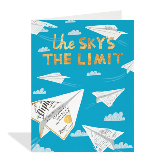 Sky's the Limit - Grad Greeting Card