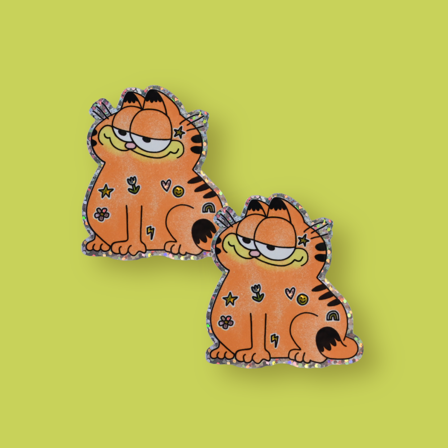 Garfield With Stickers - Sticker