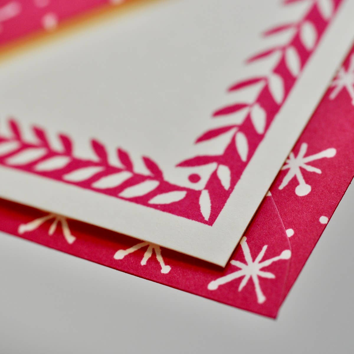 Notecard Set - Magenta Stars