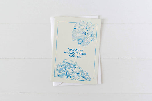Laundry & Taxes - Love Card