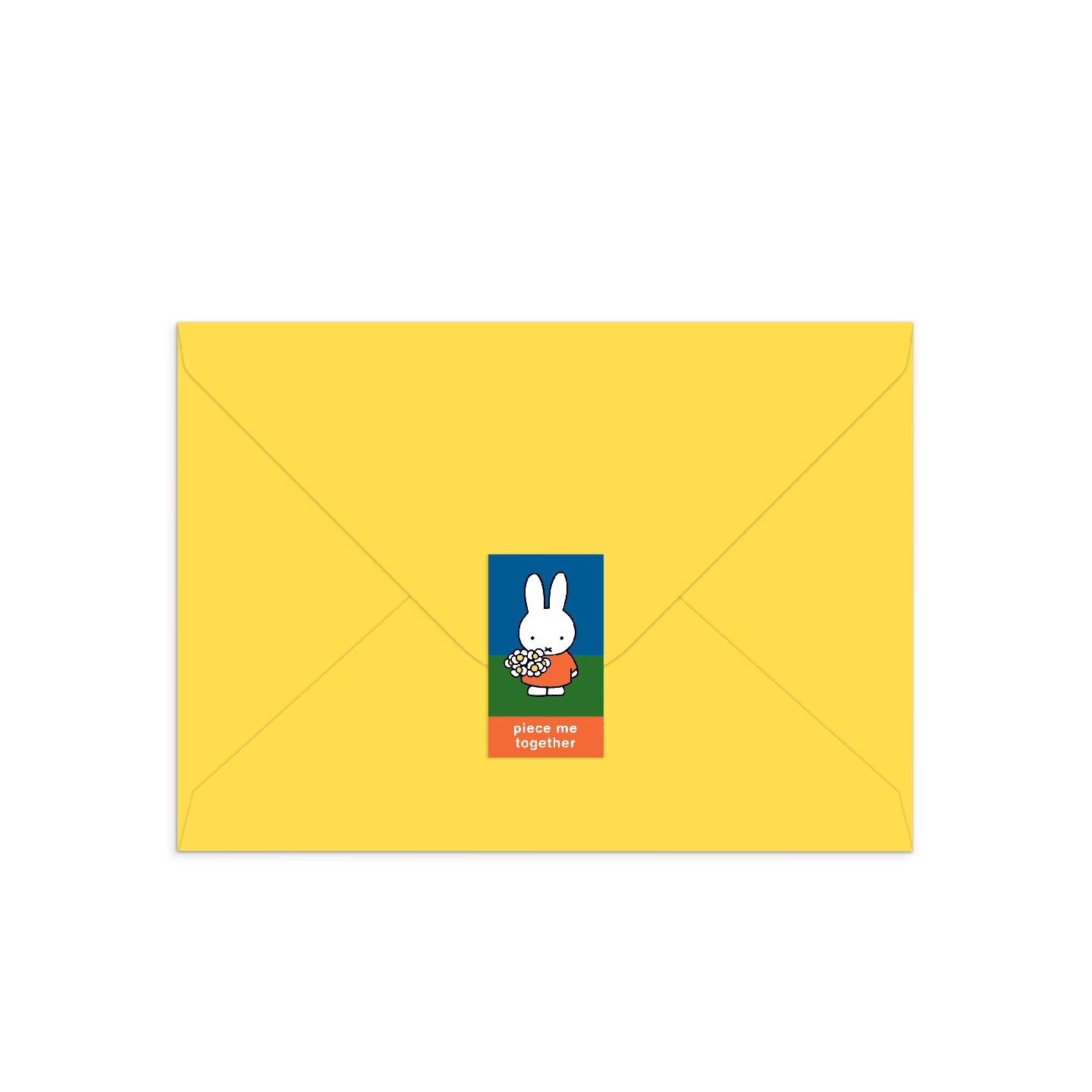 Puzzle Card - Miffy with Flowers