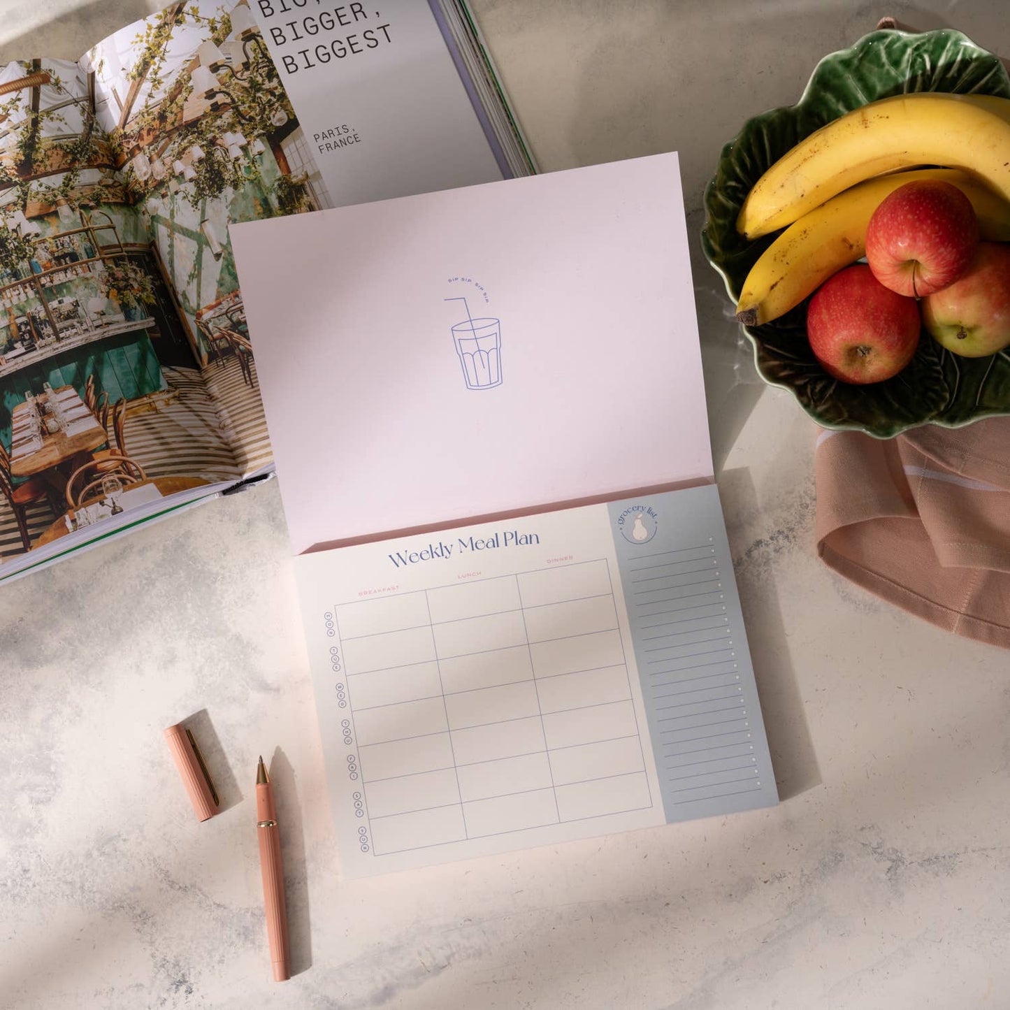 Weekly Meal Planner & Grocery List - On the Menu