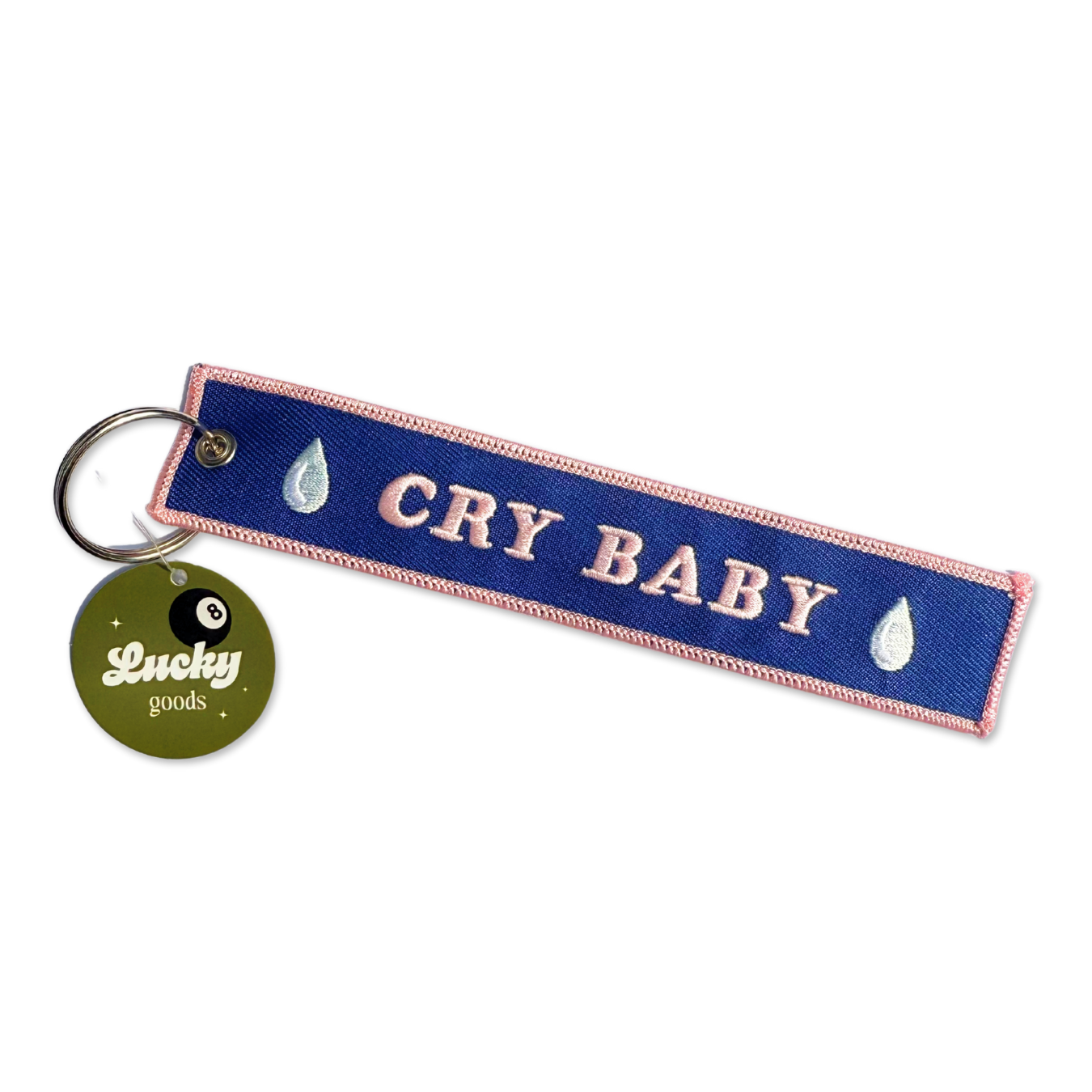 Cry Baby - Embroidered Keychain