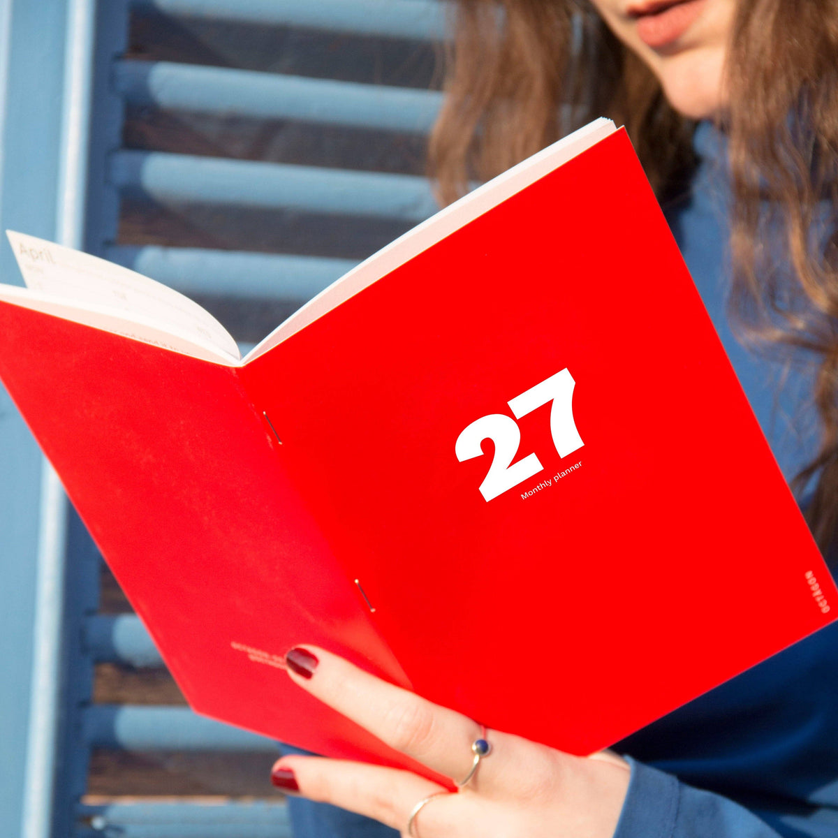 2027 Monthly Planner, Slim - Red