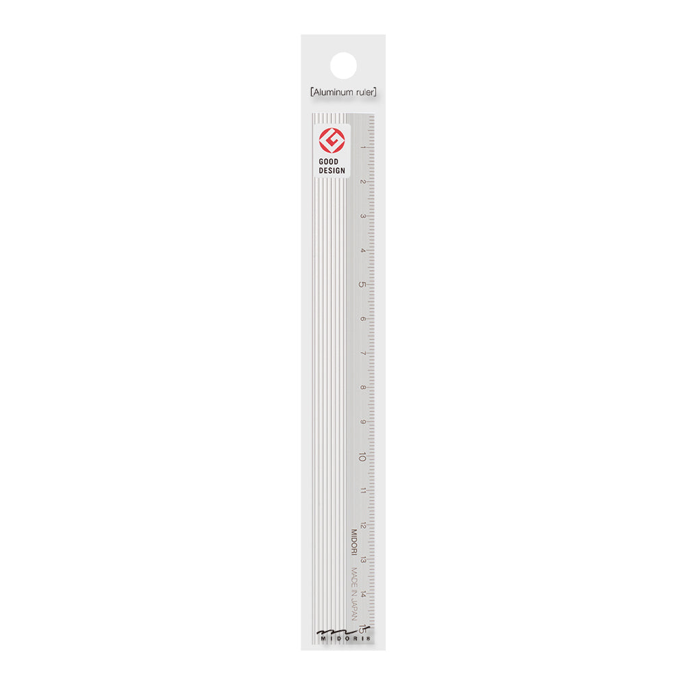 Midori Aluminum Ruler - Silver