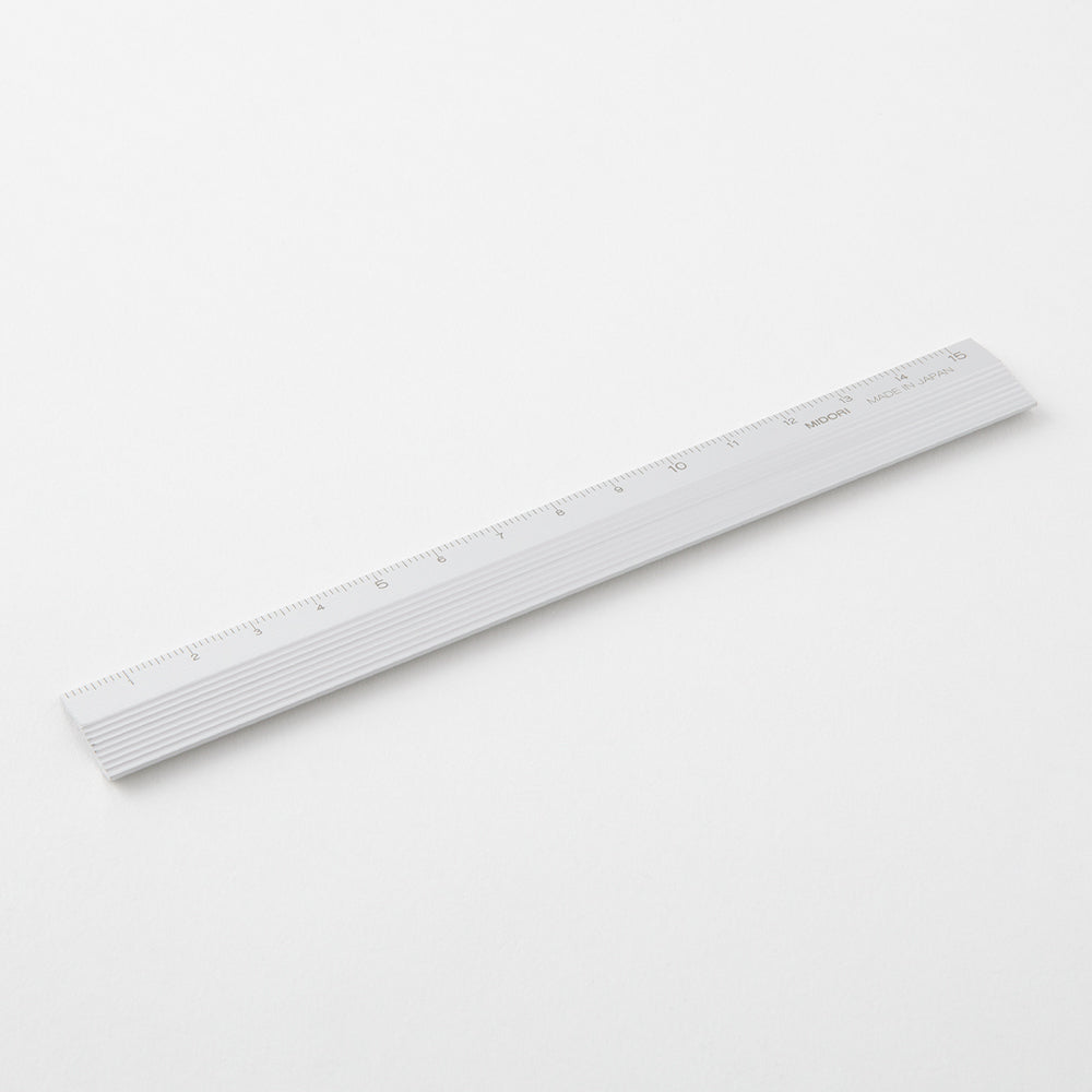 Midori Aluminum Ruler - Silver