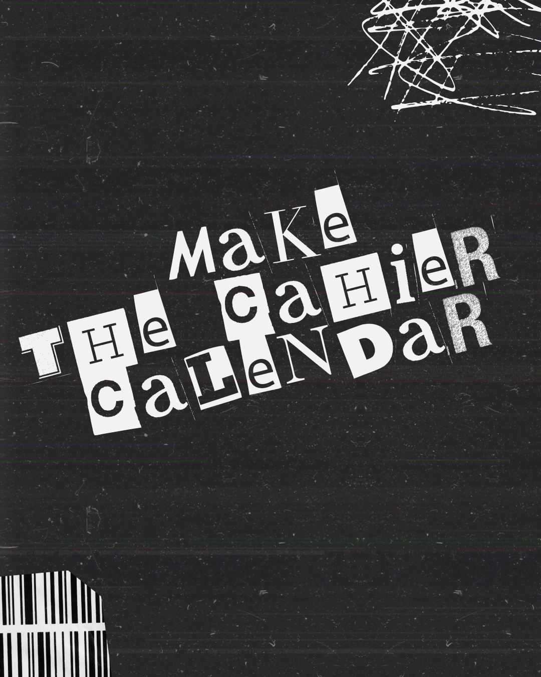 Collage Night: Cahier Calendar - October 22nd