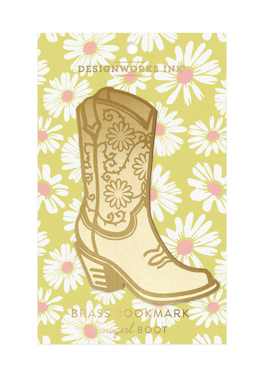 Large Metal Bookmark - Cowboy Boot