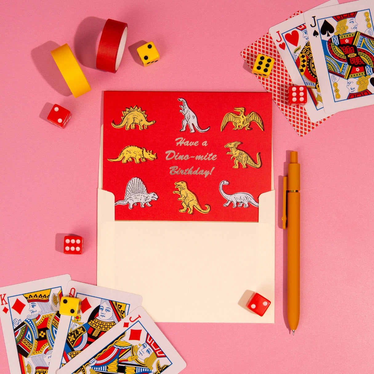 Dino-Mite Birthday - Greeting Card