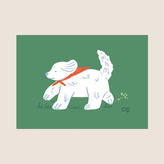 Snowflake Dog - Art Print