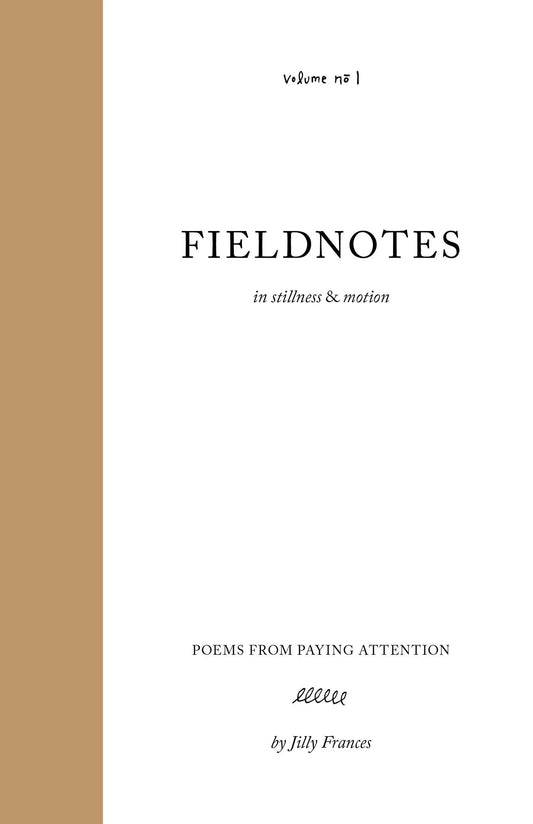 Fieldnotes - Poems from Paying Attention