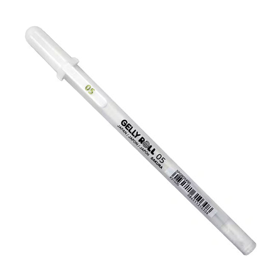 Gelly Roll Metallic Gel Pen, 05 Fine - White