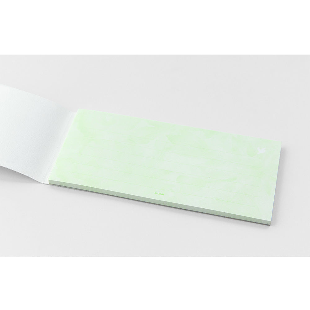 Moriiro Message Letter Pad - Green