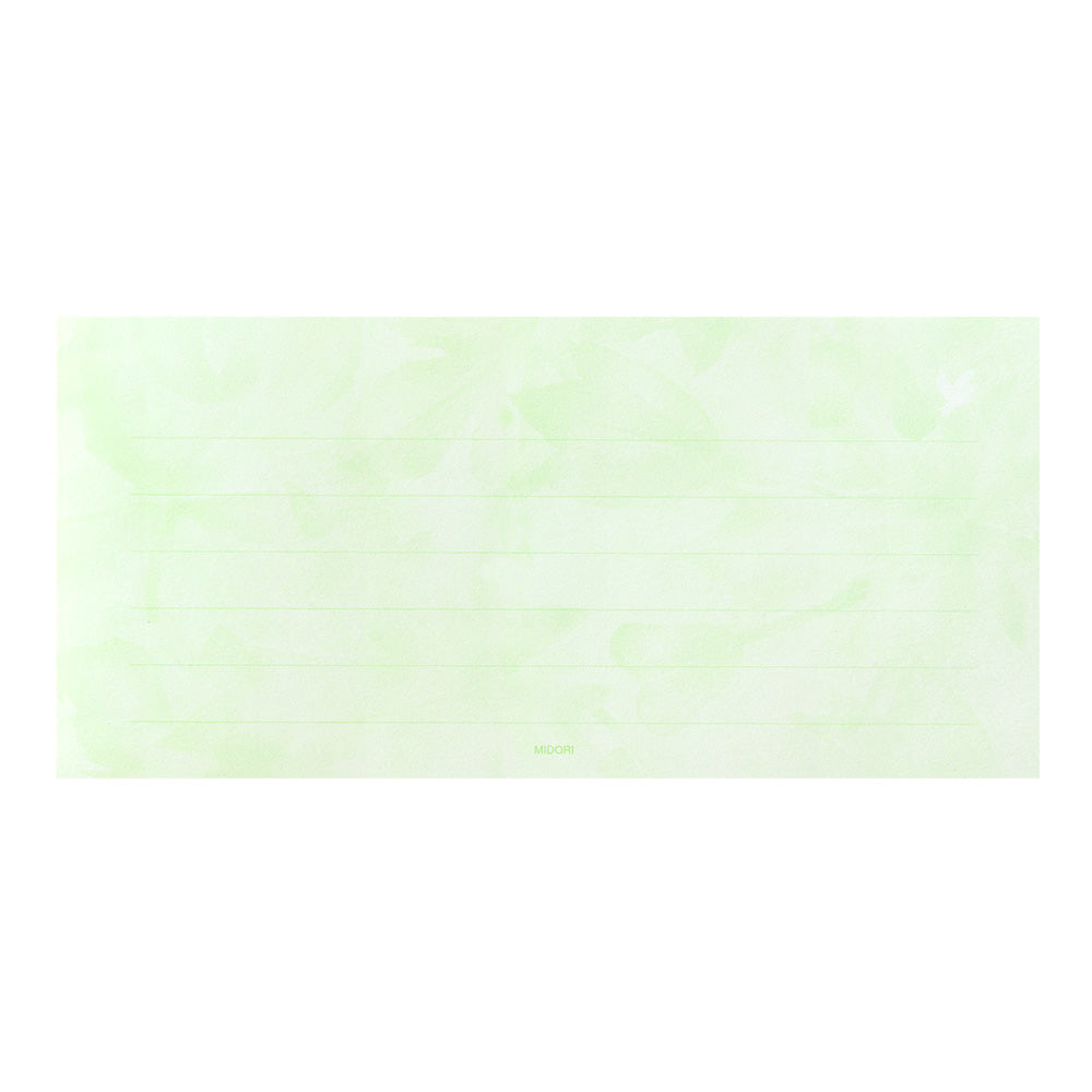 Moriiro Message Letter Pad - Green
