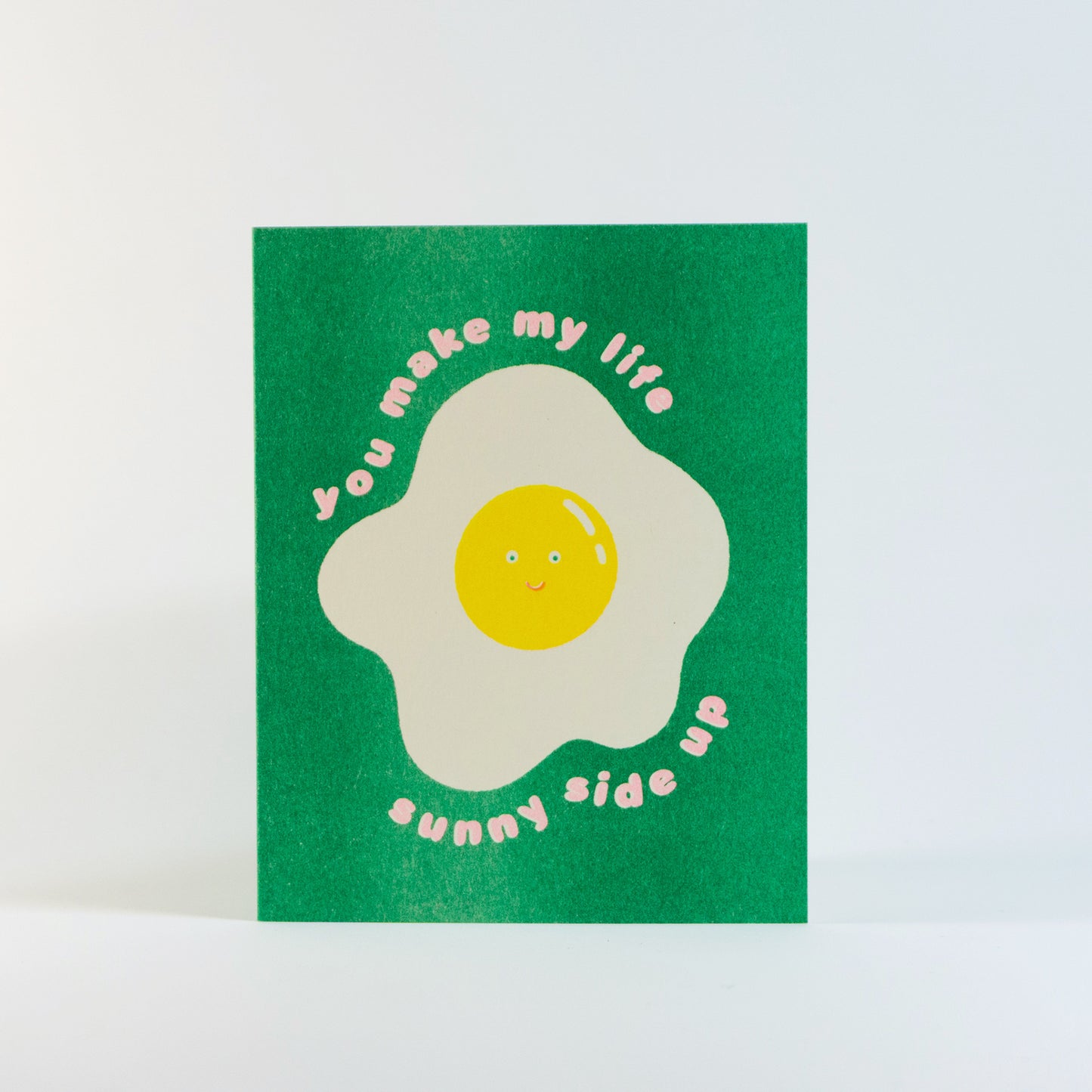 Sunny Side Up Egg | Risograph Greeting Card