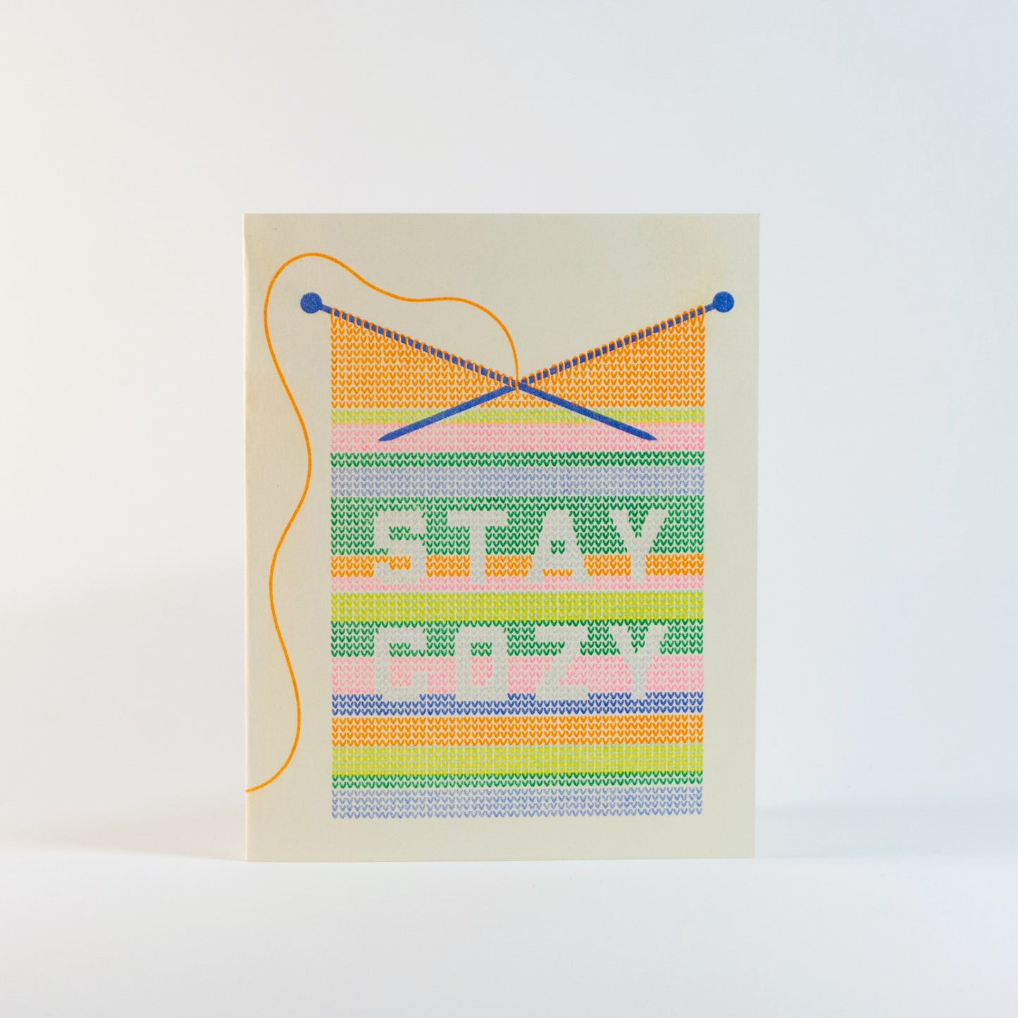 Stay Cozy | Risograph Greeting Card