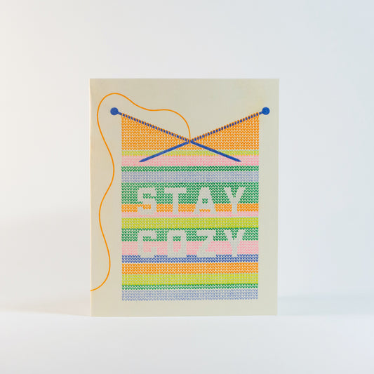 Stay Cozy | Risograph Greeting Card