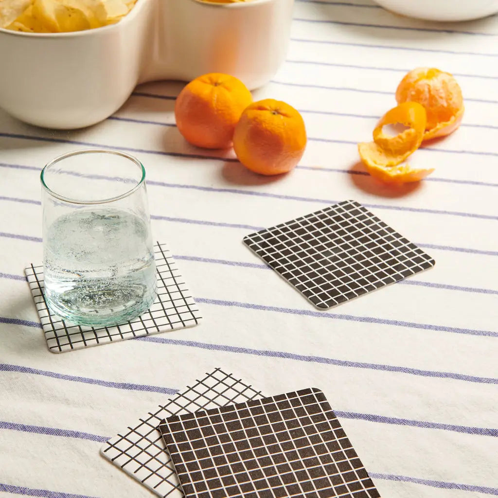 Reusable Letterpress Coasters - Tessera Tile