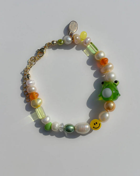 Happy Froggie - Freshwater Pearls Bracelet
