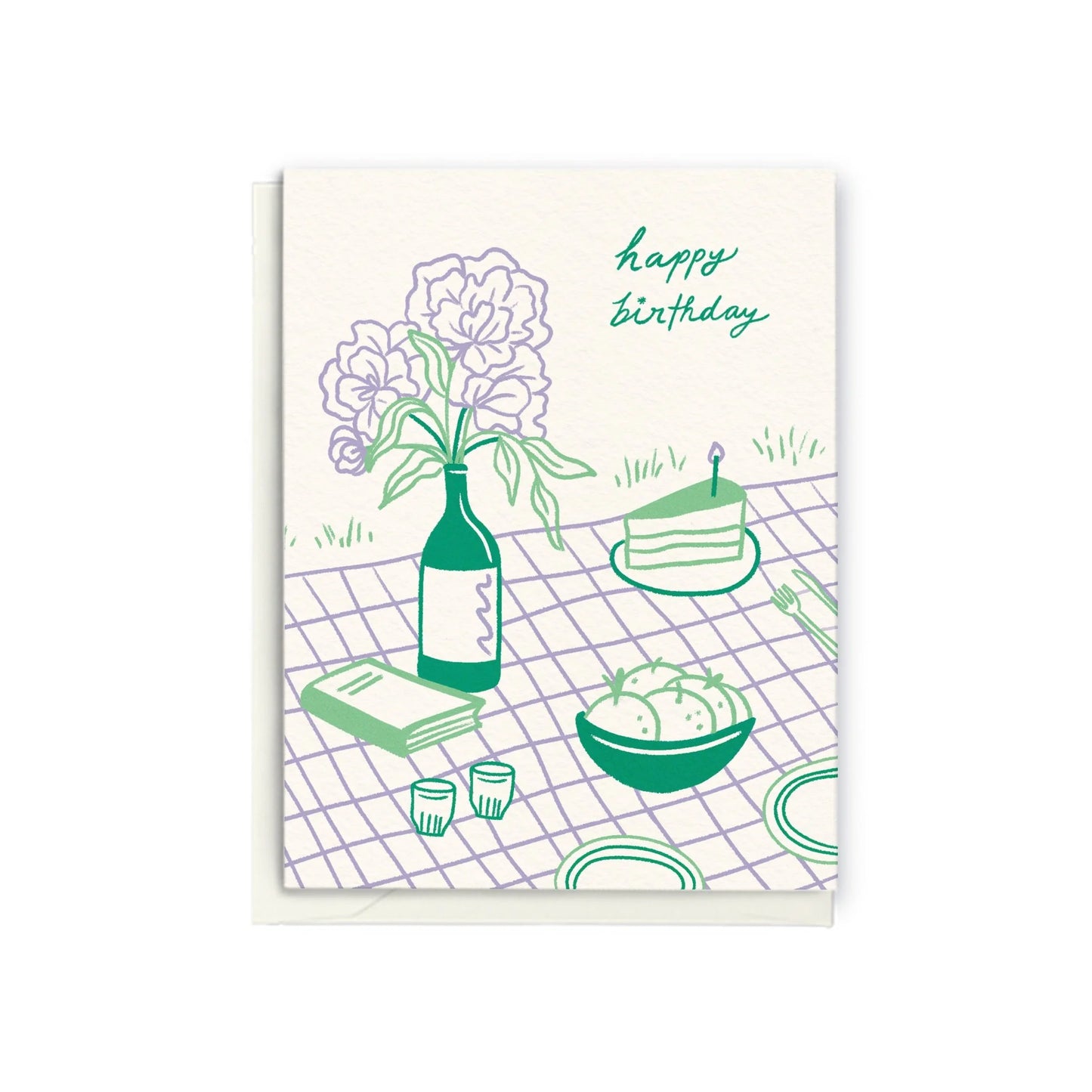 "Happy Birthday" Picnic - Greeting Card