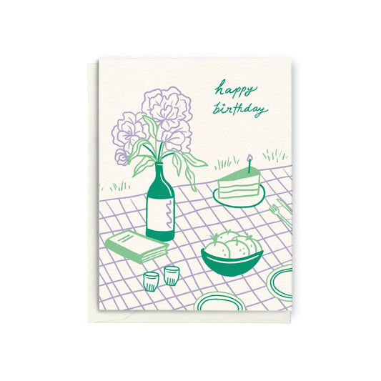 "Happy Birthday" Picnic - Greeting Card