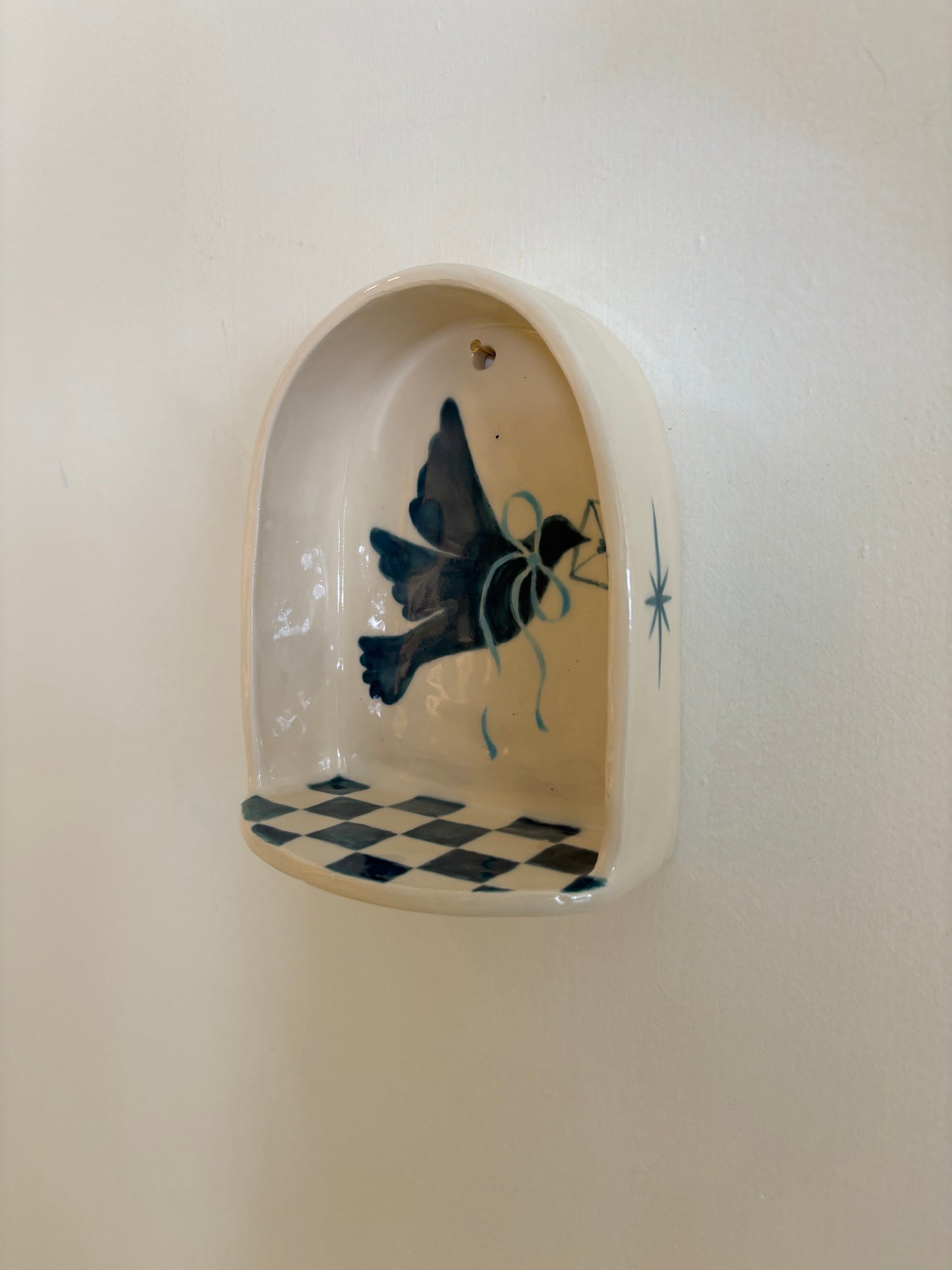 Medium Ceramic Shelf - Letter Dove
