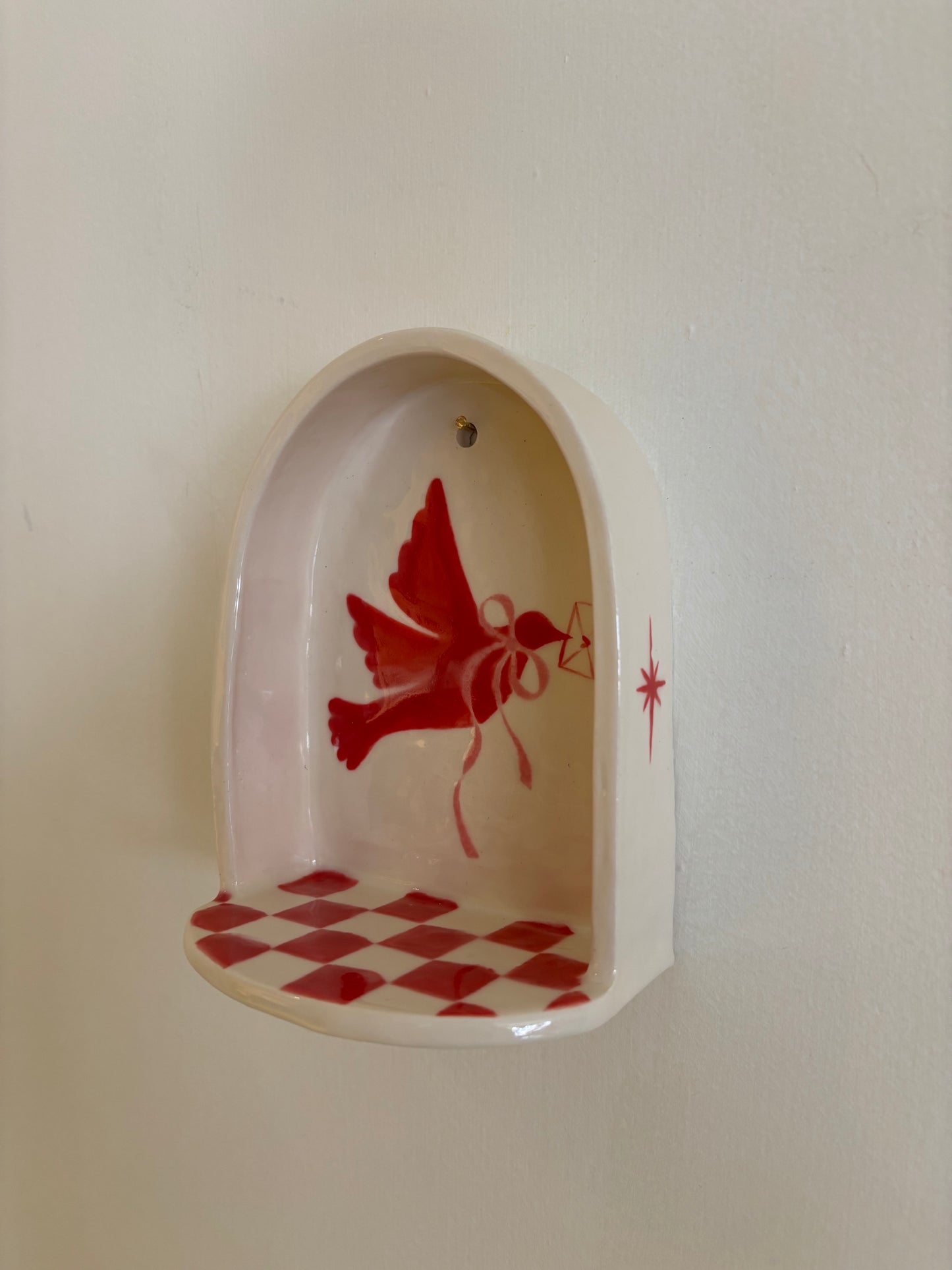 Medium Ceramic Shelf - Letter Dove