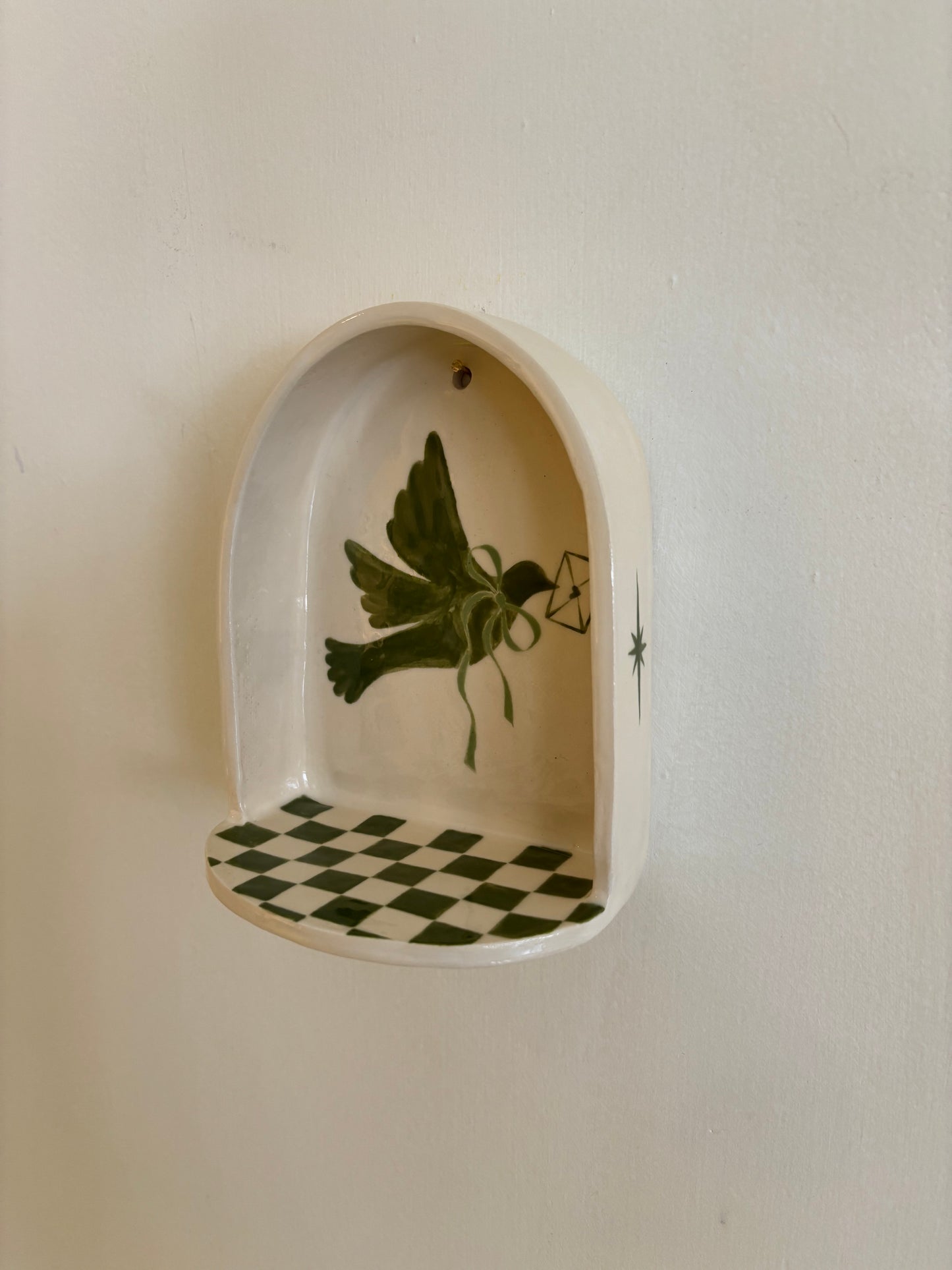 Medium Ceramic Shelf - Letter Dove