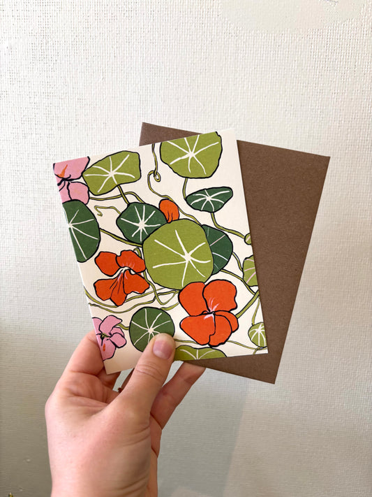 Nasturtiums - Greeting Card