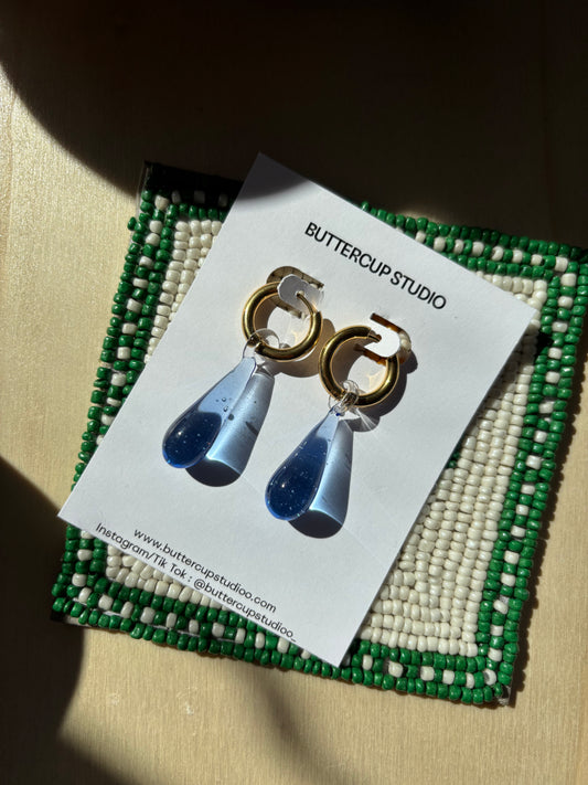 The Celeste Earrings - Cobalt