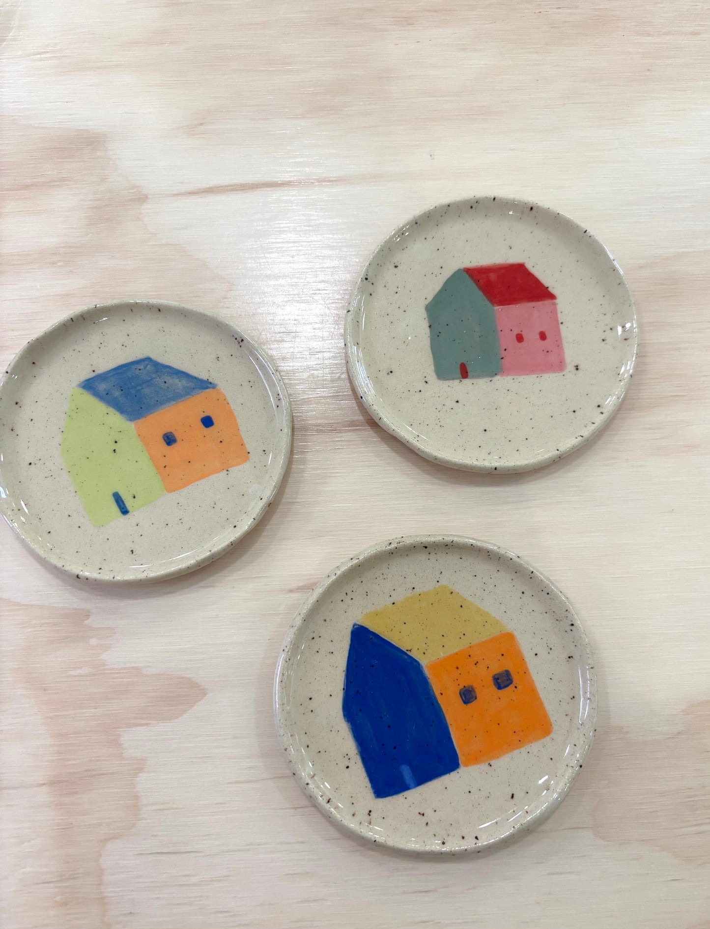 Trinket Dish - Colourful House