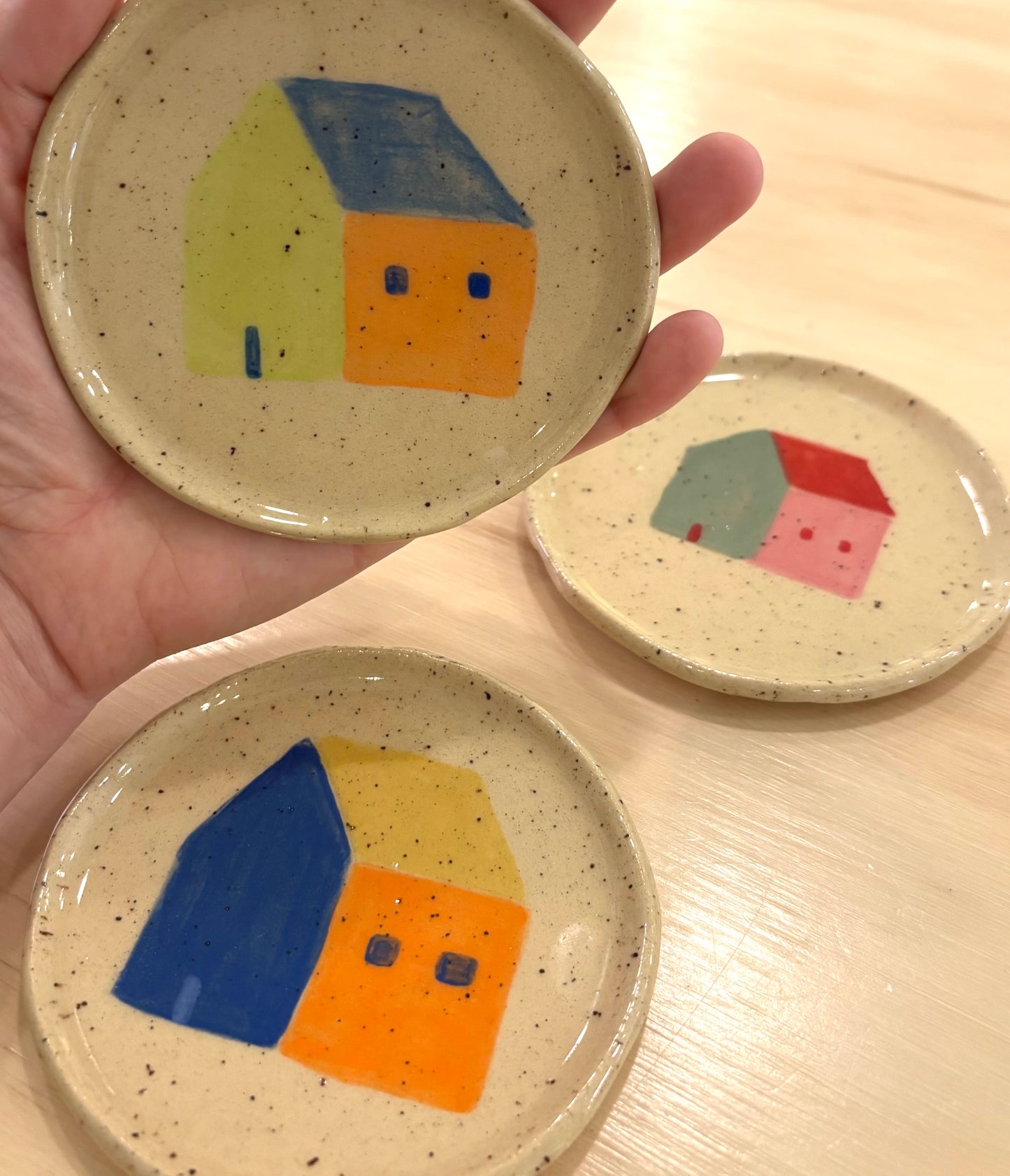 Trinket Dish - Colourful House