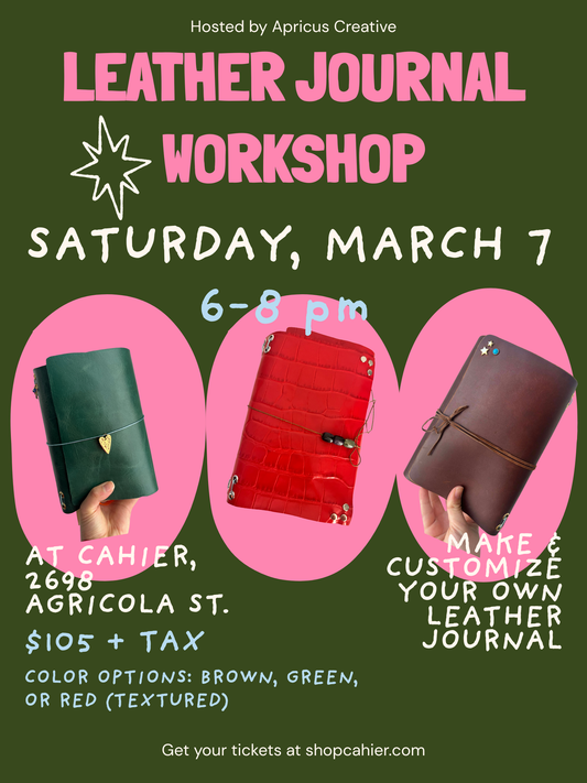 Leather Journal Workshop - March 7th