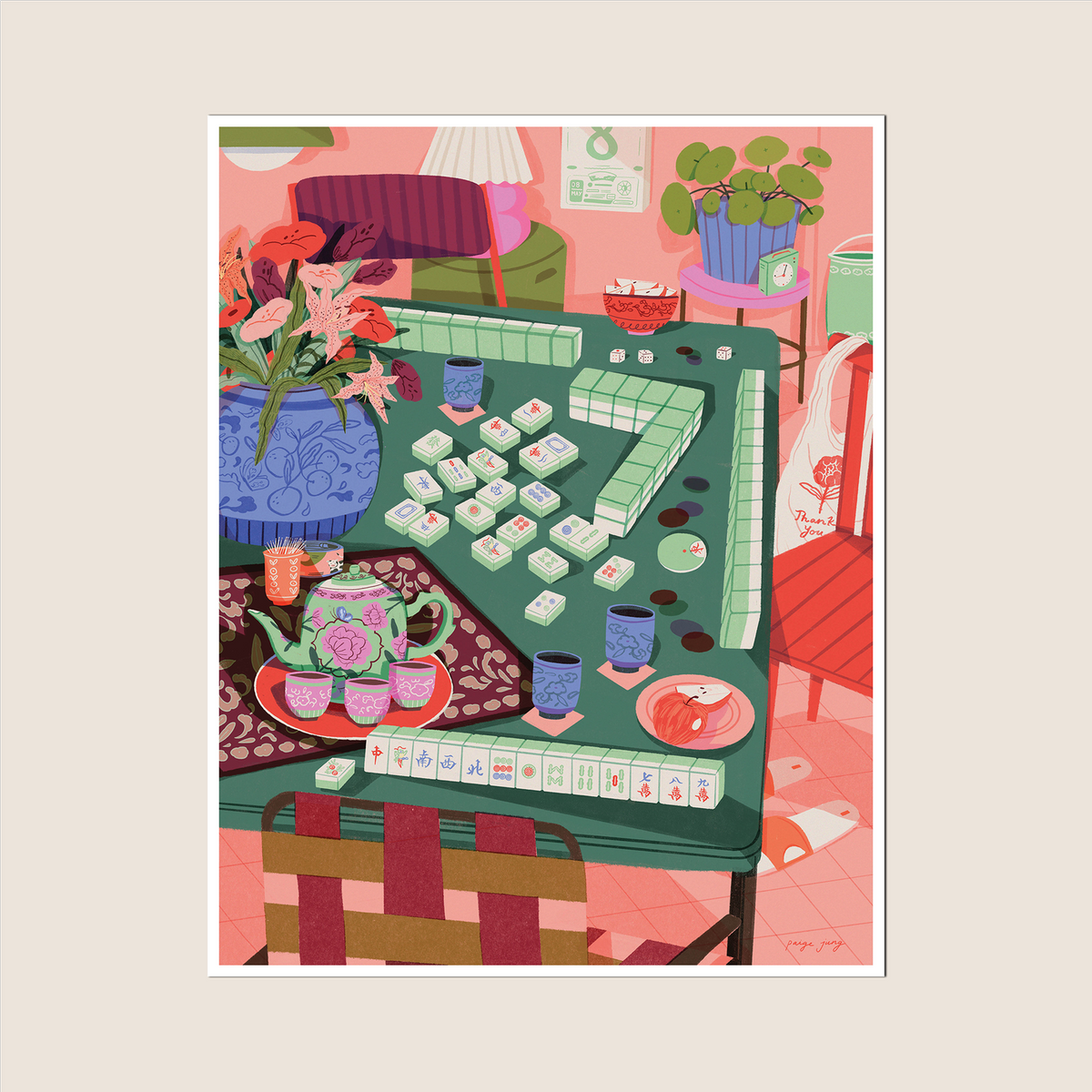 Mahjong Social - Art Print
