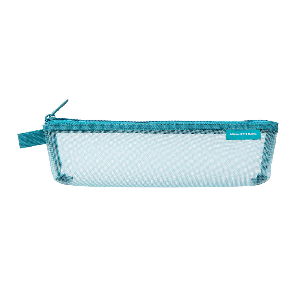 Slim Mesh Pen Case - Blue