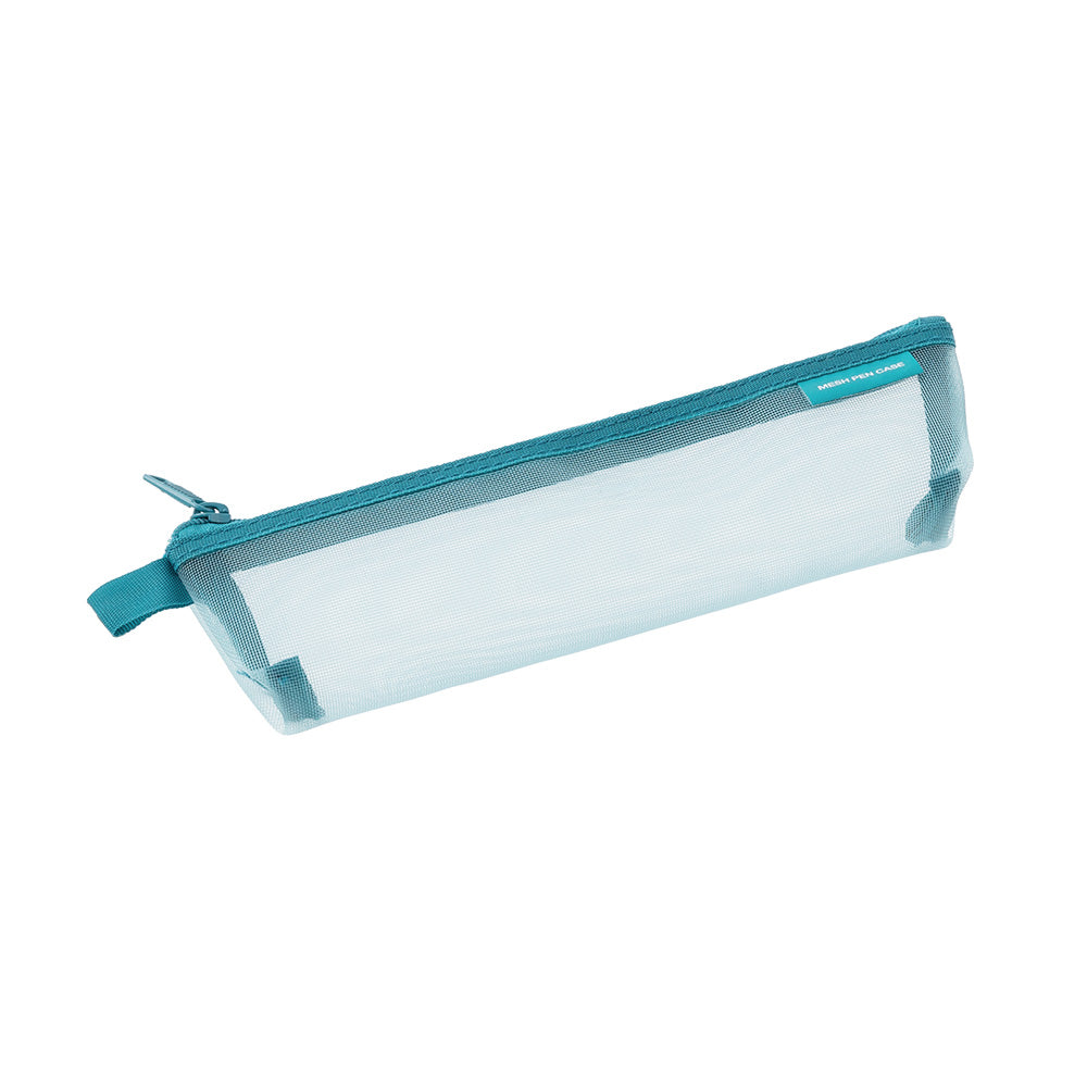 Slim Mesh Pen Case - Blue