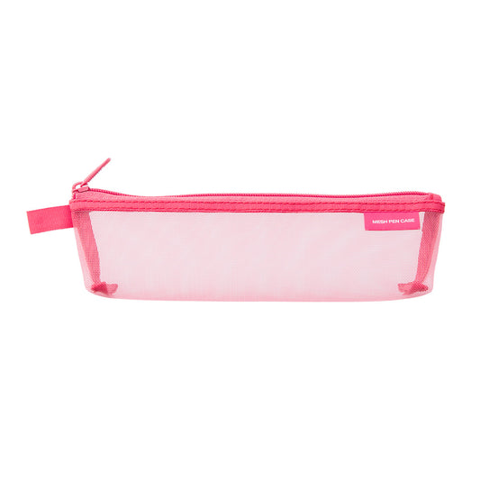 Slim Mesh Pen Case - Pink
