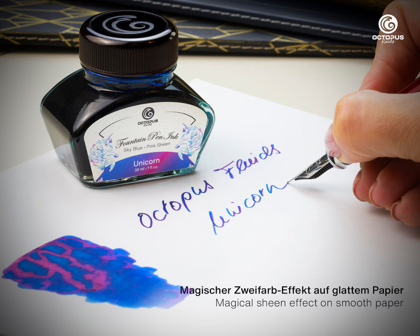 Octopus Fluids Sheen Ink - Unicorn, 30ml