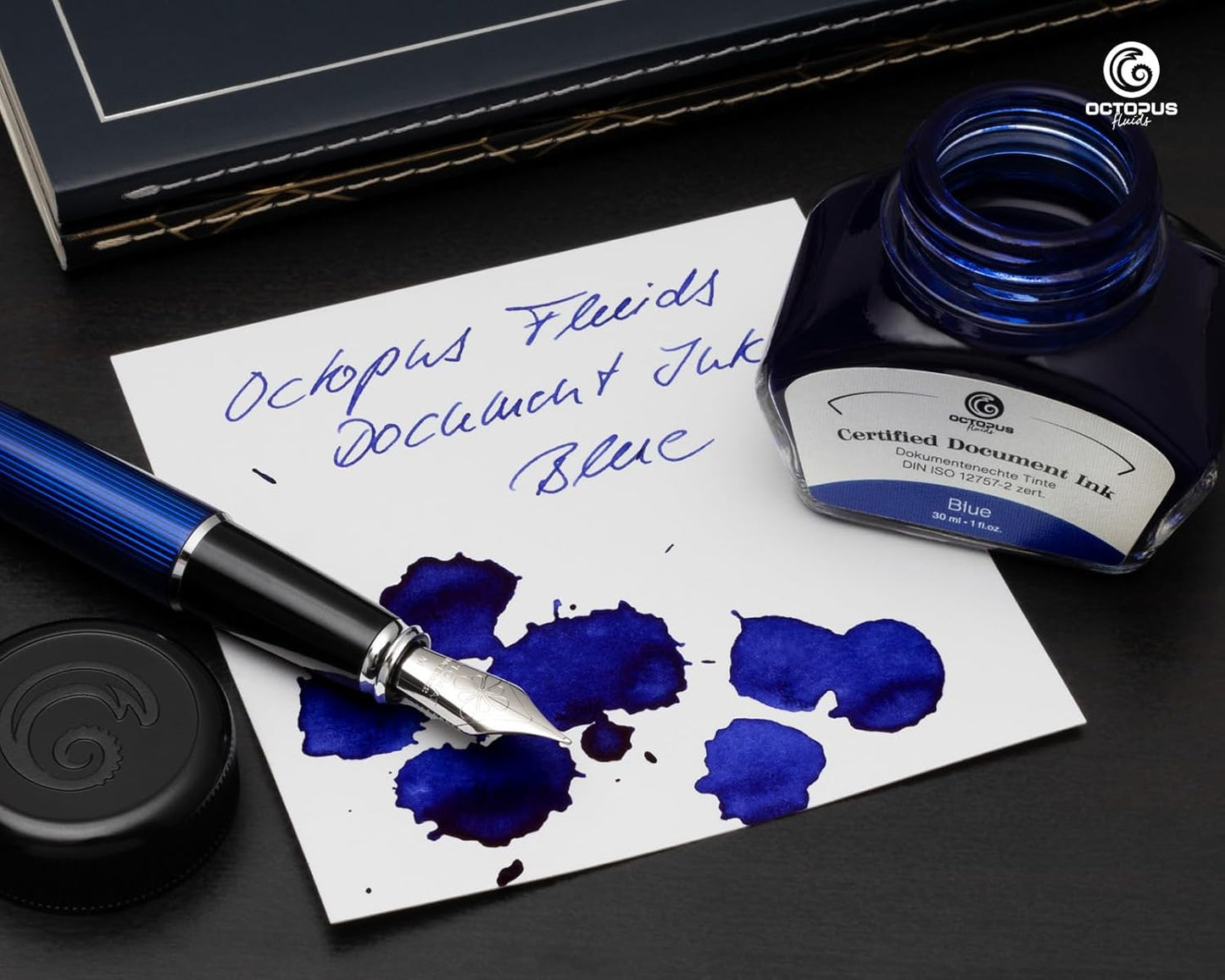 Octopus Fluids Document Ink, Blue 30ml
