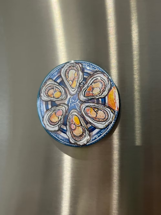 Oyster Circle Magnet