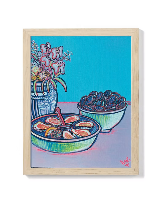 Oysters & Mussels - Art Print