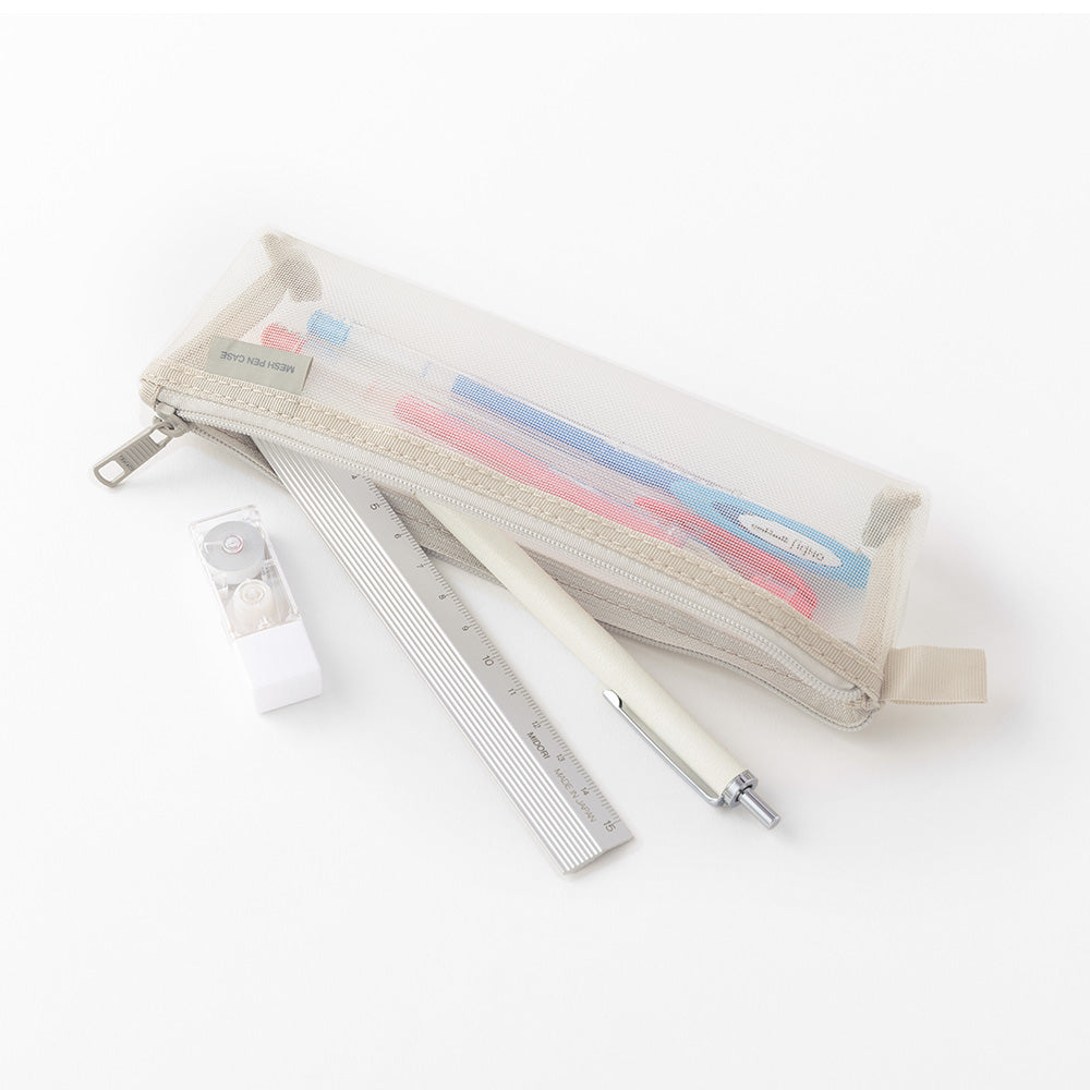 Slim Mesh Pen Case - Gray