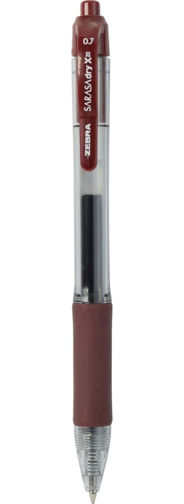 Sarasa Dry X20 Retractable Gel Pen, 0.7mm - Various Colours
