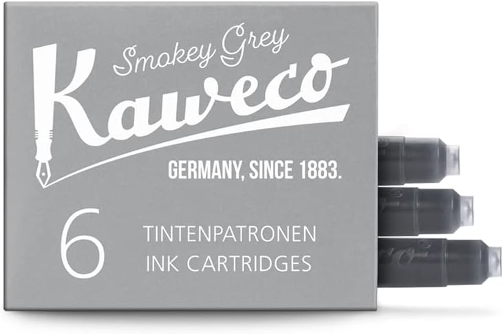 Kaweco Fountain Pen Ink Cartridges - Smokey Grey