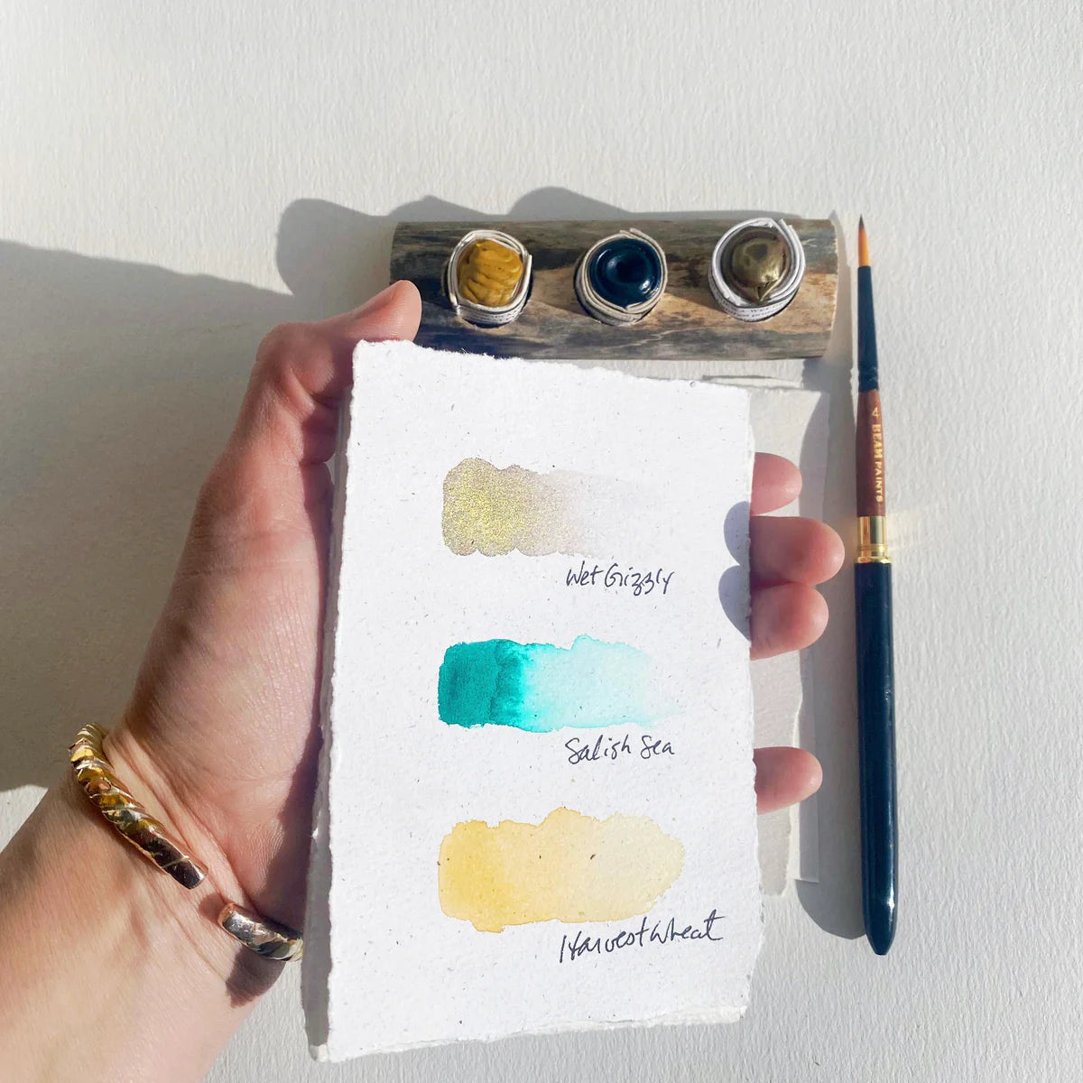 Beam Paints Sugar Maple Set -  Wet Grizzly, Salish Sea, Harvest Wheat