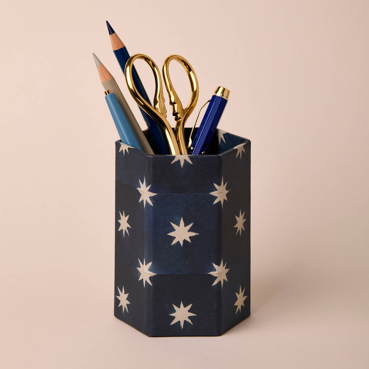 Pen Pot - Navy Star