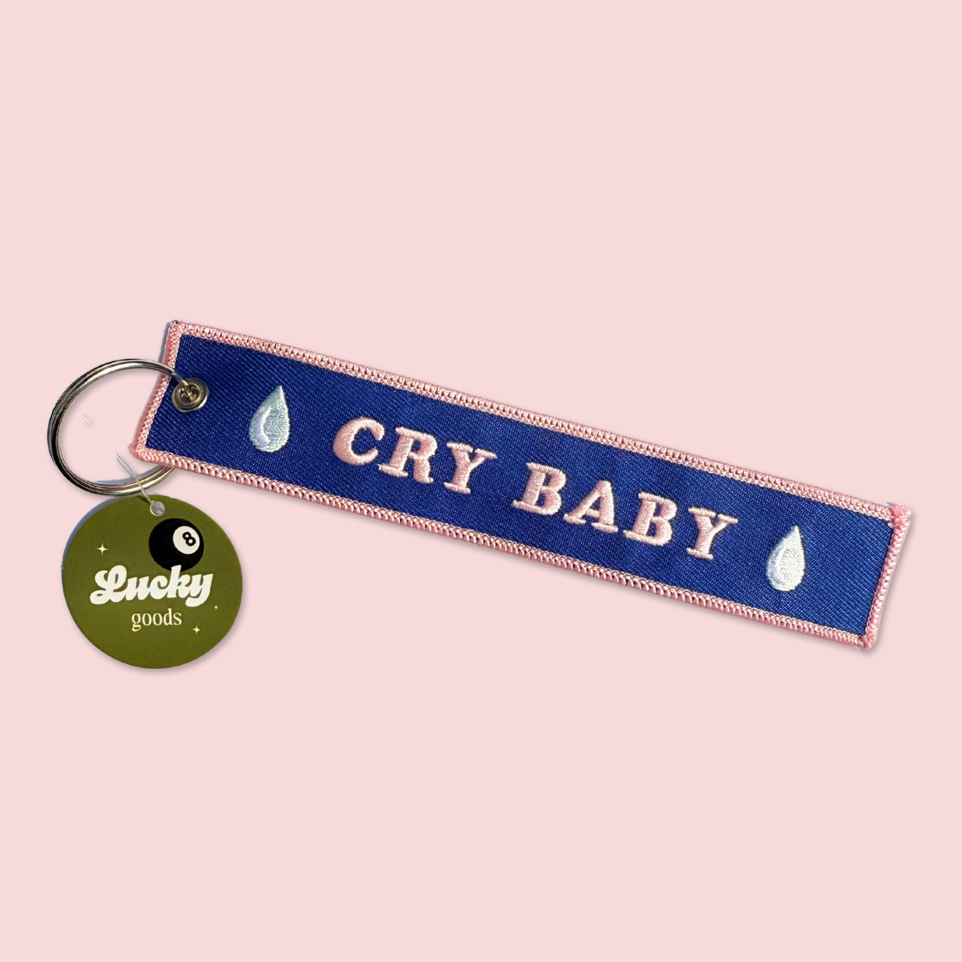 Cry Baby - Embroidered Keychain