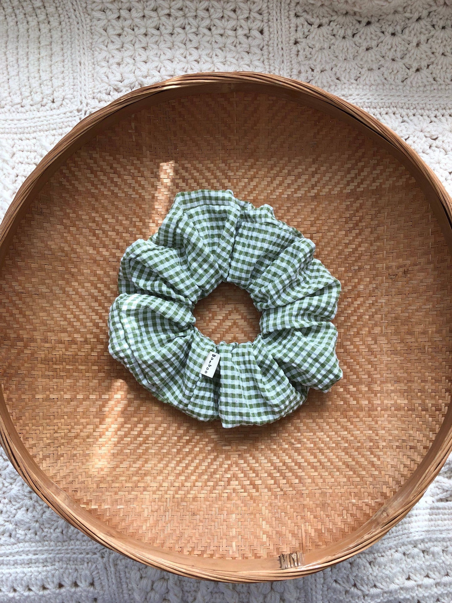 Gingham Scrunchies