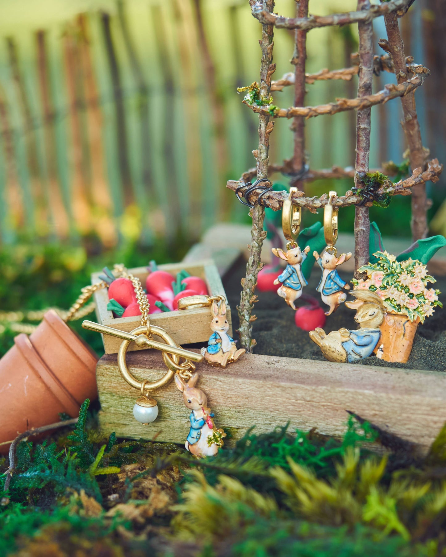 Fable x Peter Rabbit Huggie Earrings