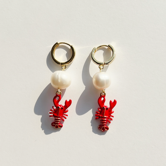 Red Lobster Earrings